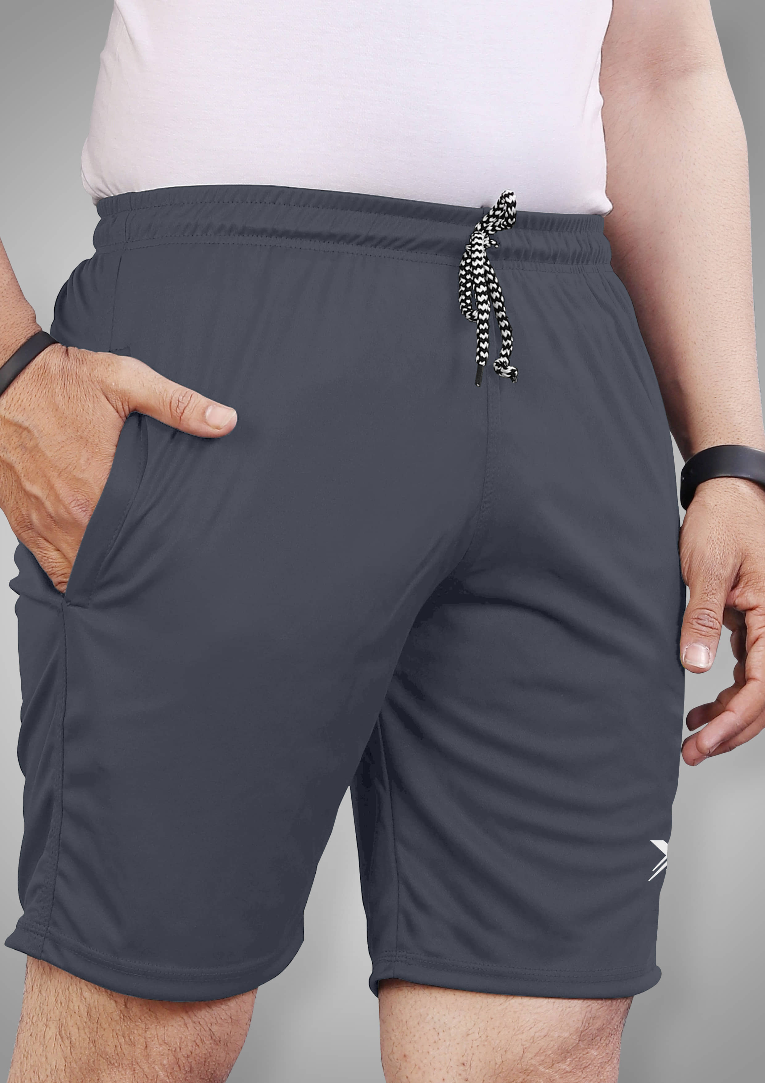 FTX Dark Grey Lycra Men's Shorts ( Pack of 1 ) - Shorts | Buy online on ZillyBuy