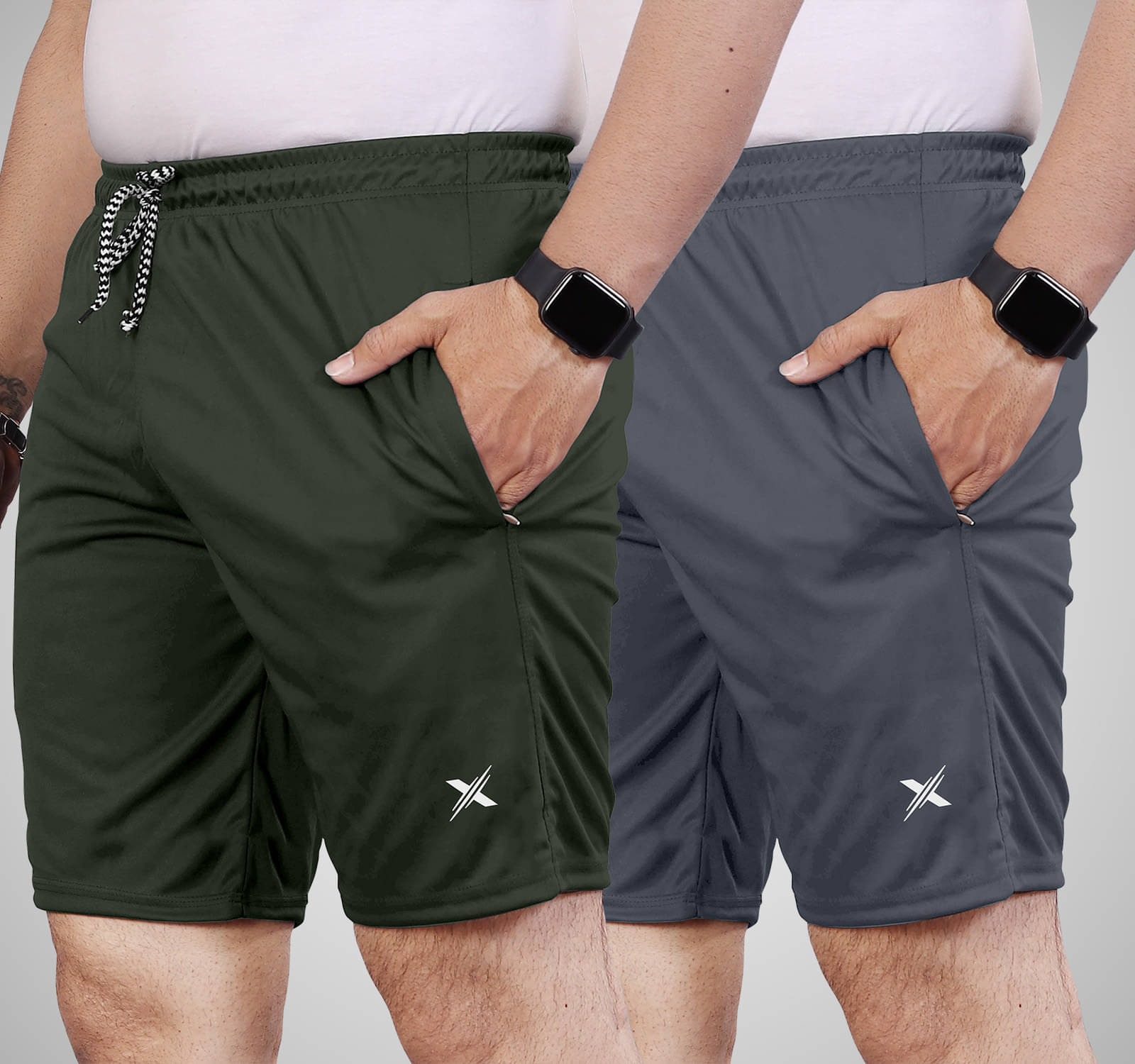 FTX Olive Lycra Men's Shorts ( Pack of 2 ) FTX Olive Lycra Men's Shorts ( Pack of 2 )