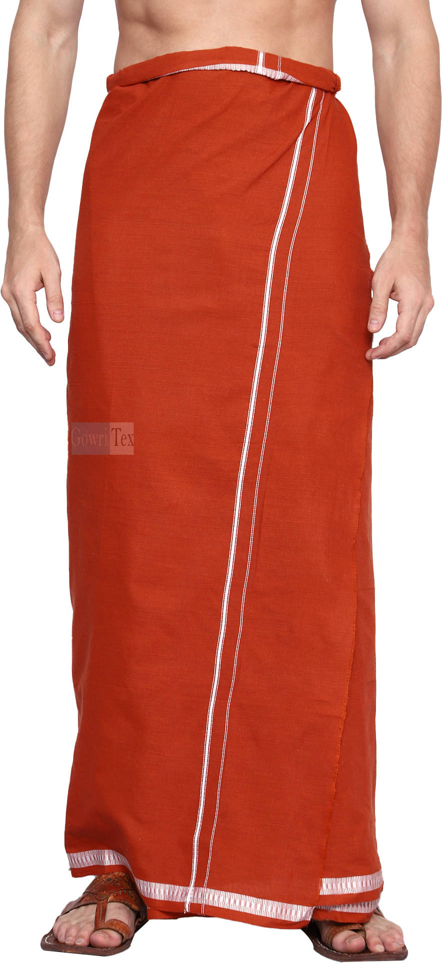 GOWRI TEX Cotton Blend Men's Dhoti Red ( Pack of 1 ) GOWRI TEX Cotton Blend Men's Dhoti Red ( Pack of 1 )