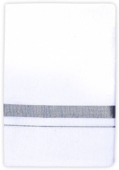 GOWRI TEX Cotton Blend Men's Dhoti White ( Pack of 1 ) GOWRI TEX Cotton Blend Men's Dhoti White ( Pack of 1 )