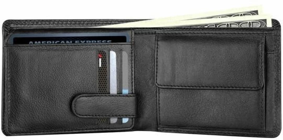 HIDEFLIX 100% Leather Printed Men's Regular Wallet With 10 Slots For Card ( Black , Pack of 1 ) - Handbags | Buy online on ZillyBuy