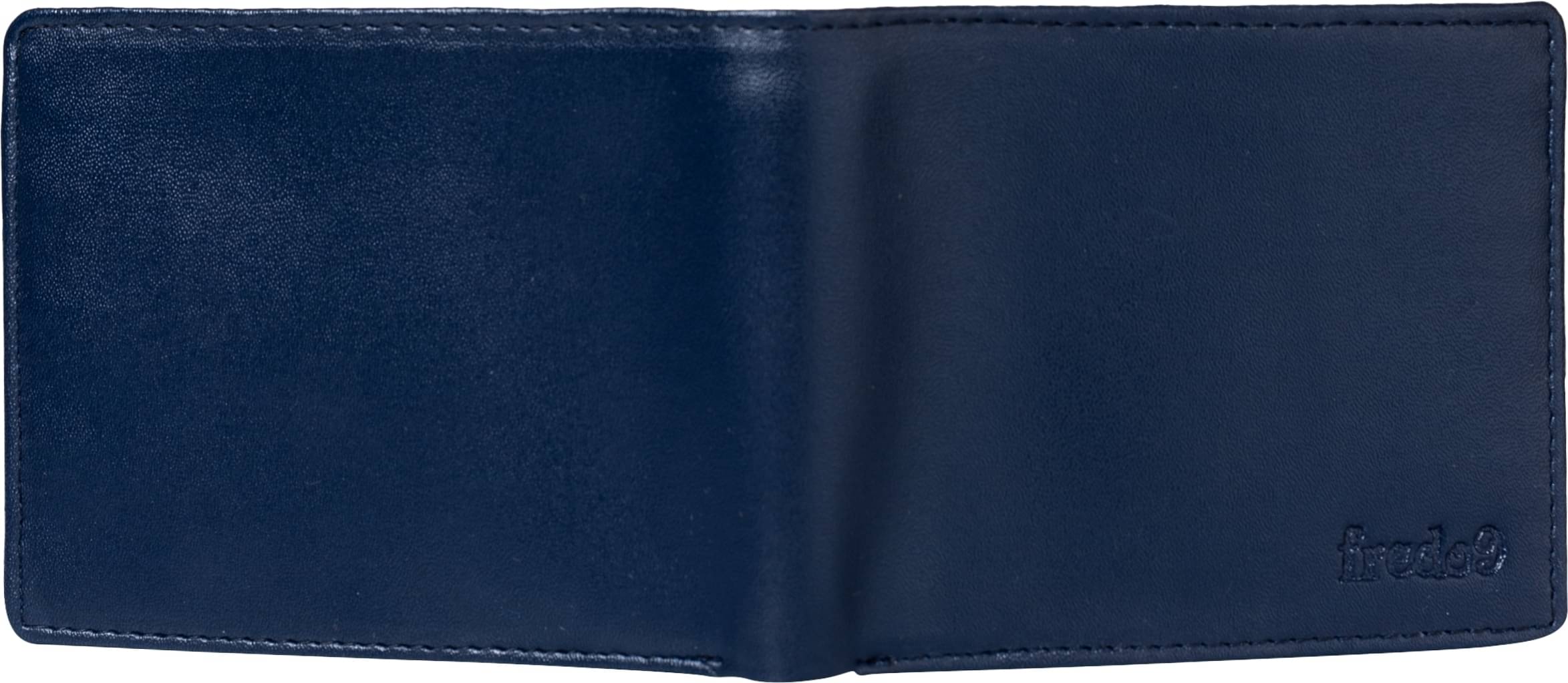     			HIDEFLIX PU Solid Men's Regular Wallet With 10 Slots For Card ( Blue , Pack of 1 )