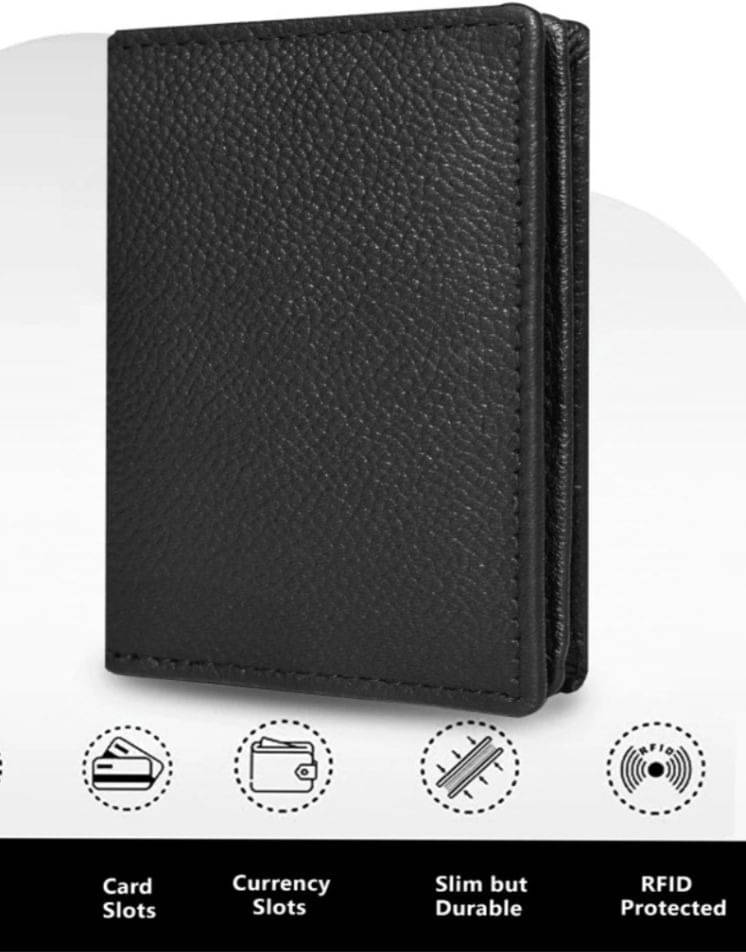     			HIDEFLIX PU Solid Men's Regular Wallet With 5 Slots For Card ( Black , Pack of 1 )