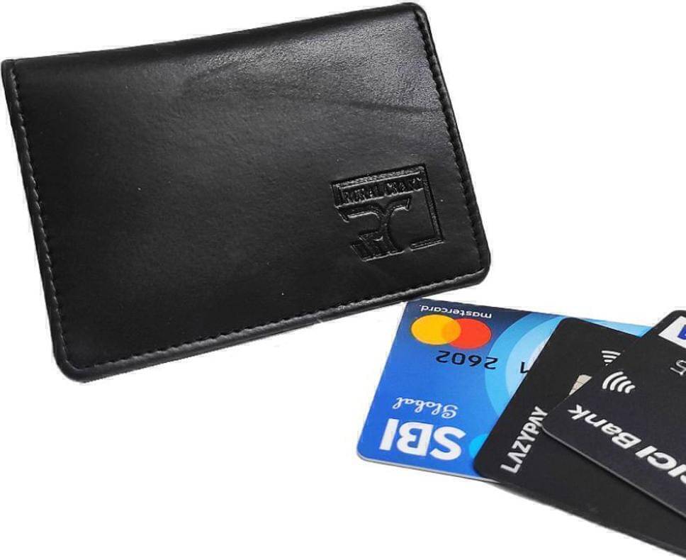     			HIDEFLIX PU Solid Men's Regular Wallet With 5 Slots For Card ( Black , Pack of 1 )