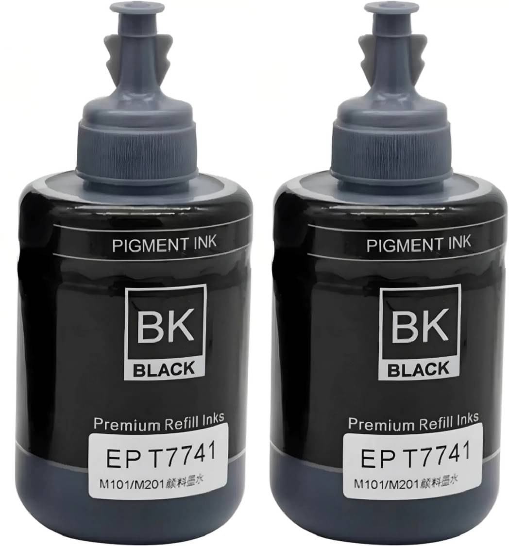     			KALAR Ink For T774 Black Ink ( 135 ml ) Pack of 2 For T7741 Compatible for M100 , M105 , M200 , M205 , L655 , L1455