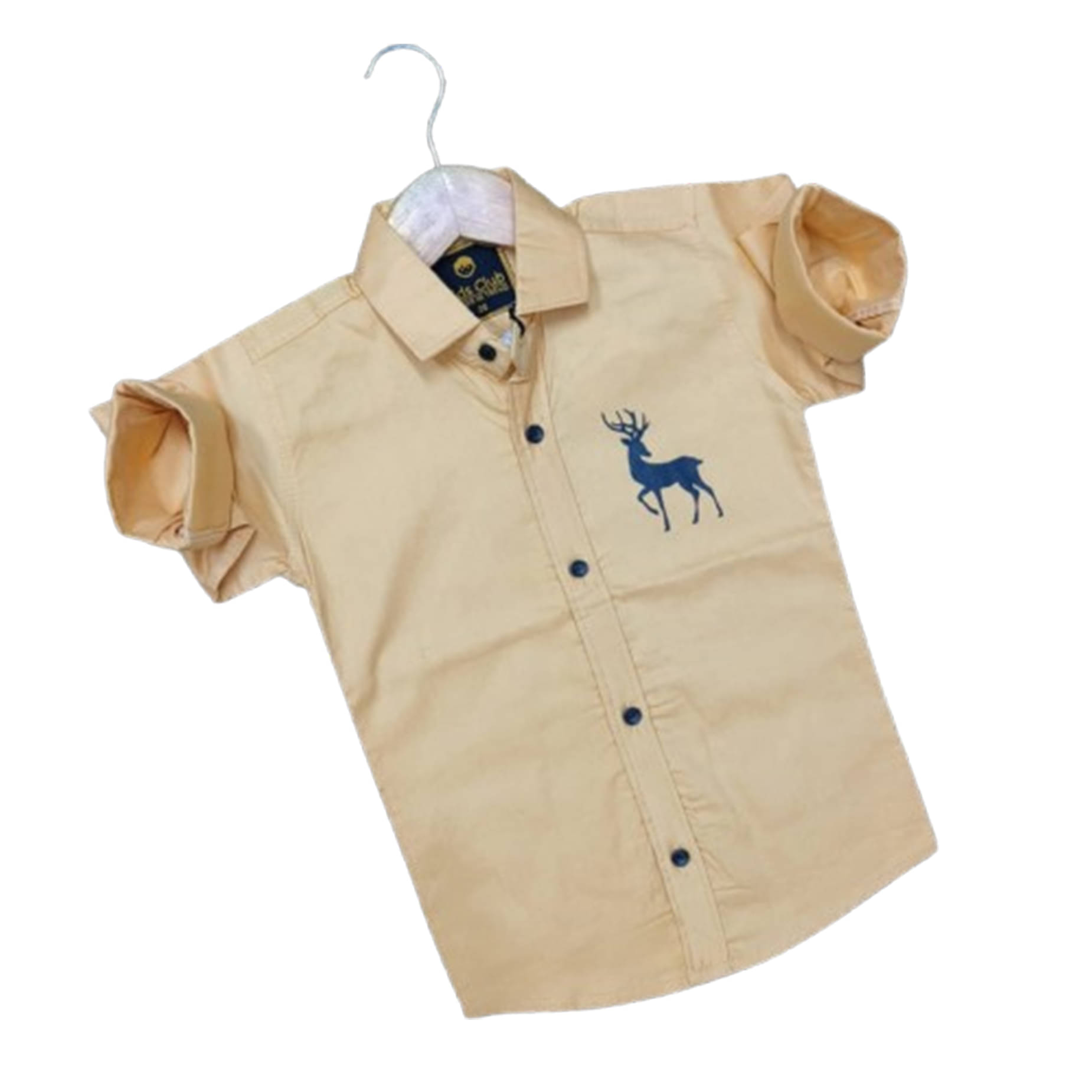 KIDS CLUB Pack of 1 Boys 100% Cotton Full Sleeves Shirt ( Golden Brown ) KIDS CLUB Pack of 1 Boys 100% Cotton Full Sleeves Shirt ( Golden Brown )