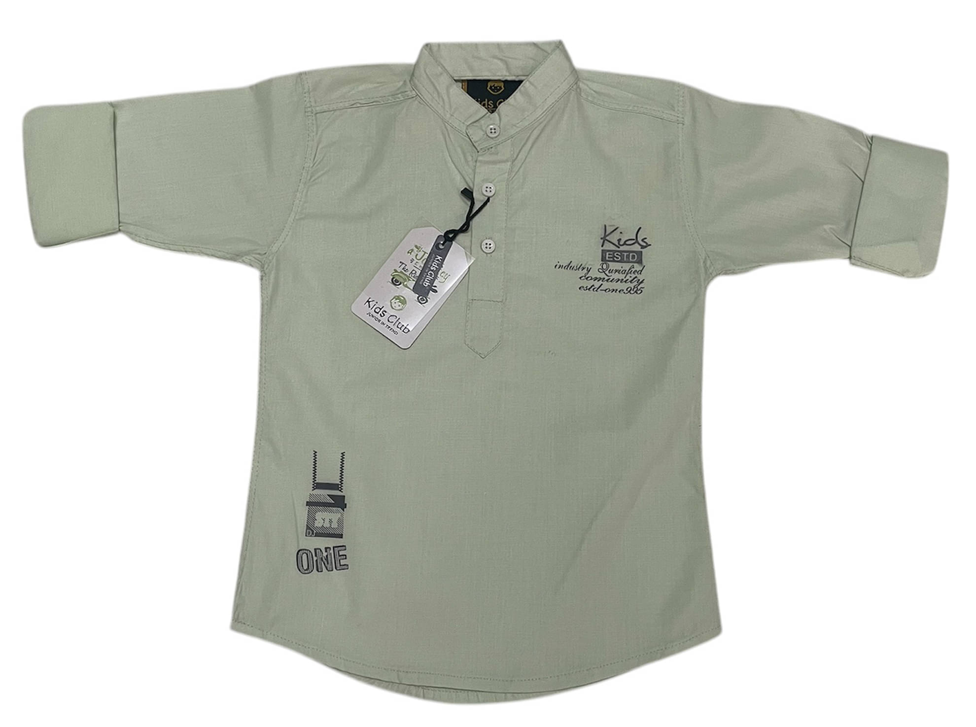     			KIDS CLUB Pack of 1 Boys 100% Cotton Full Sleeves Shirt ( Pistachio )