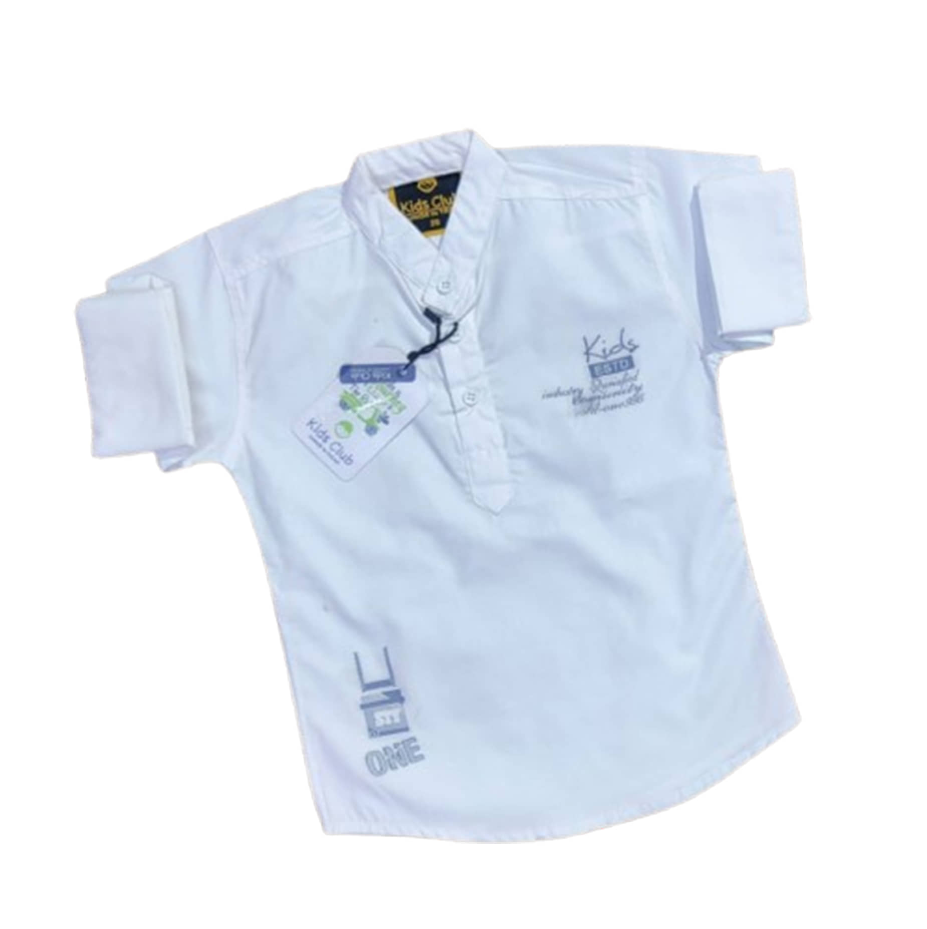 KIDS CLUB Pack of 1 Boys 100% Cotton Full Sleeves Shirt ( Blue )