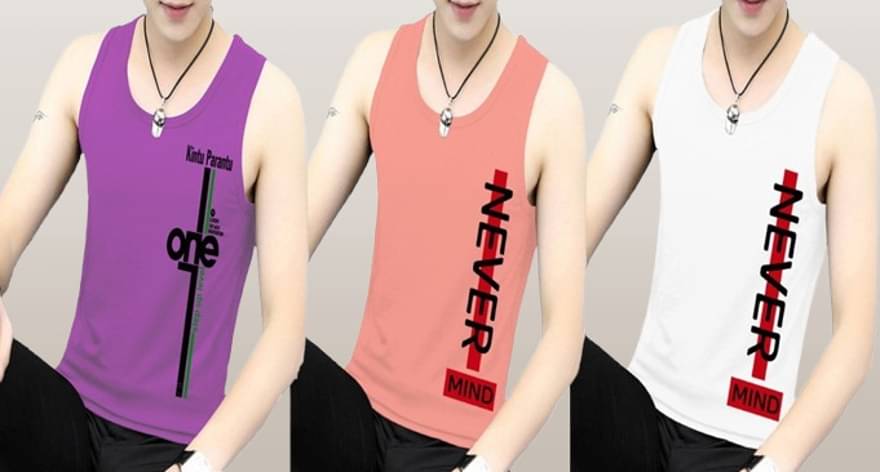 Kushi flyer Pack of 3 Polyester Basic Vest For Men ( Multicolor11 )     			Kushi flyer Pack of 3 Polyester Basic Vest For Men ( Multicolor11 )