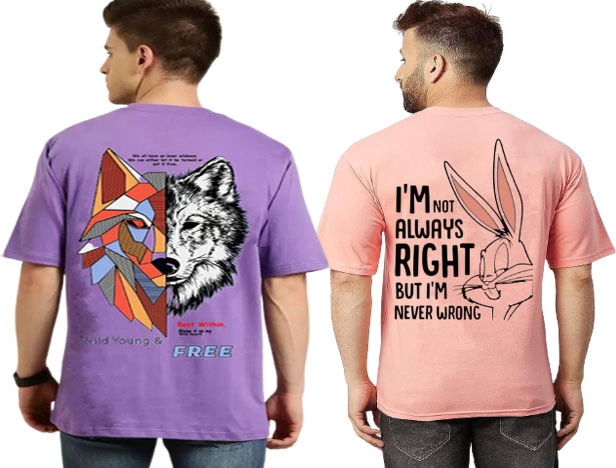 Kushi flyer Polyester Regular Fit Printed Half Sleeves Men's Round T-Shirt - Multicolor5 ( Pack of 2 ) Kushi flyer Polyester Regular Fit Printed Half Sleeves Men's Round T-Shirt - Multicolor5 ( Pack of 2 )