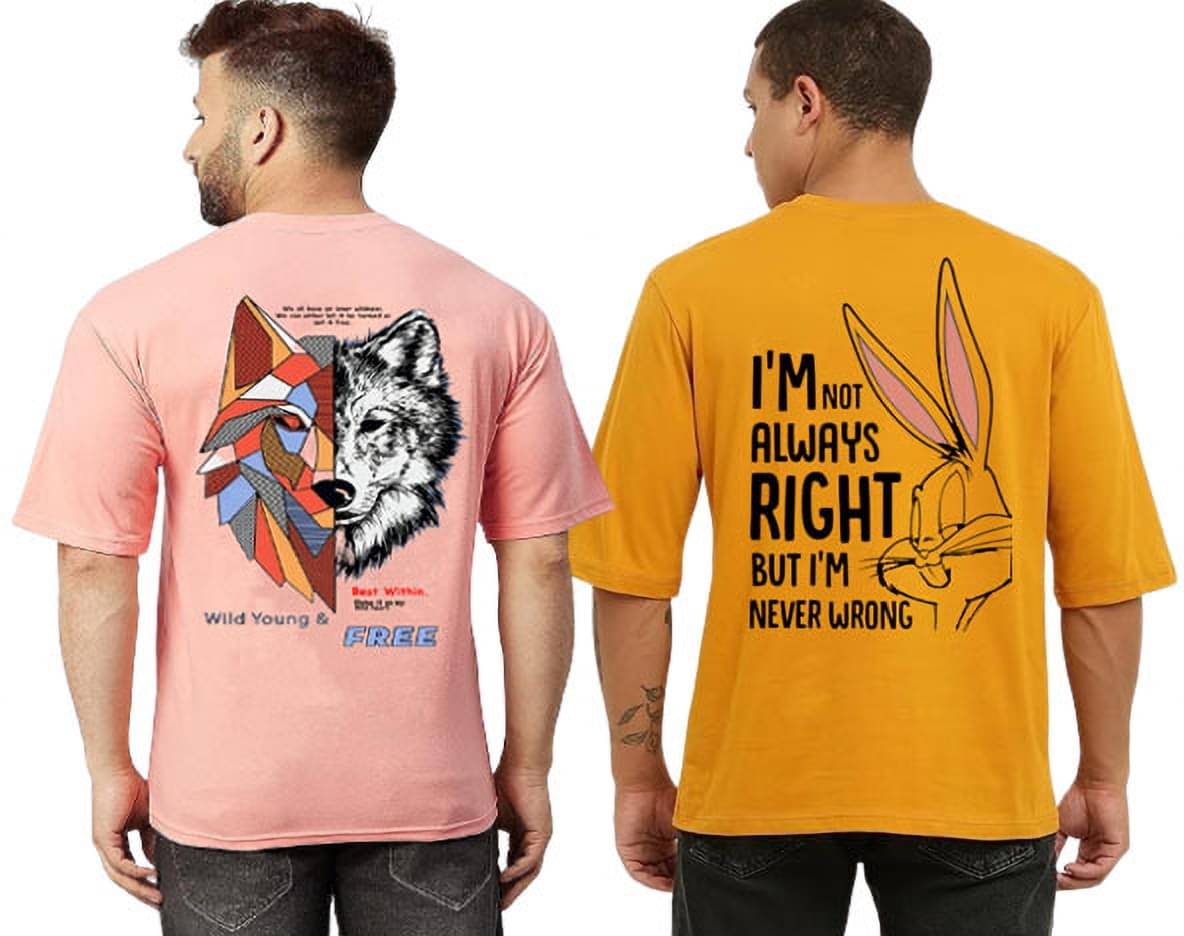 Kushi flyer Polyester Regular Fit Printed Half Sleeves Men's Round T-Shirt - Multicolor5 ( Pack of 2 ) Kushi flyer Polyester Regular Fit Printed Half Sleeves Men's Round T-Shirt - Multicolor5 ( Pack of 2 )
