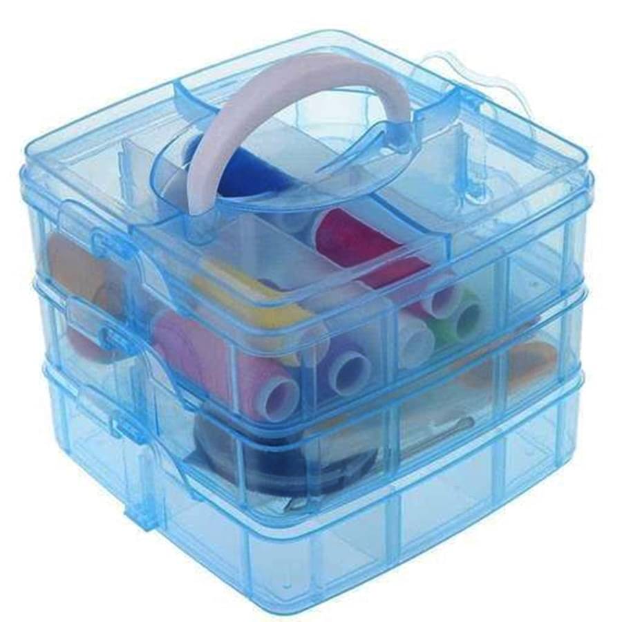 Stysol 3 Layer 18 Grid Jewellery Organiser Box Piece Stysol 3 Layer 18 Grid Jewellery Organiser Box Piece