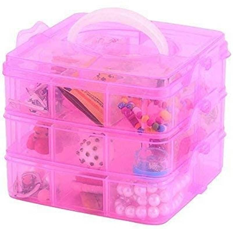 Stysol Jewelry Organiser Box with 18 Grids Partitions Storage Boxes |Jewelry Box, Box, Storage Box, Vanity box Stysol Jewelry Organiser Box with 18 Grids Partitions Storage Boxes |Jewelry Box, Box, Storage Box, Vanity box