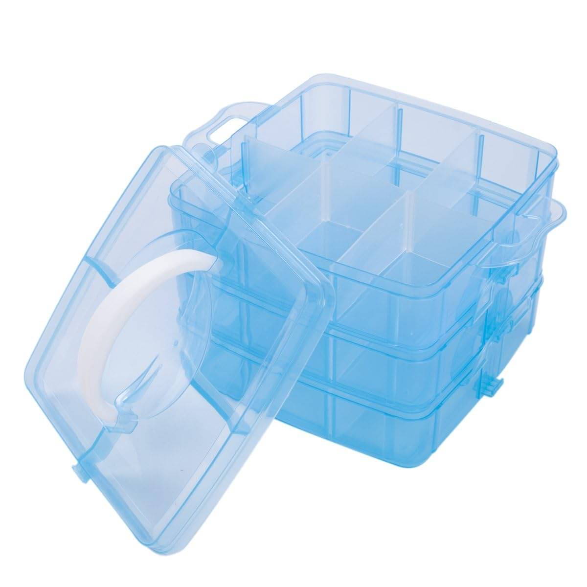 Stysol Jewelry Organiser Box with 18 Grids Partitions Storage Boxes Storage Box, Vanity box Jewelry Box, Box Stysol Jewelry Organiser Box with 18 Grids Partitions Storage Boxes Storage Box, Vanity box Jewelry Box, Box