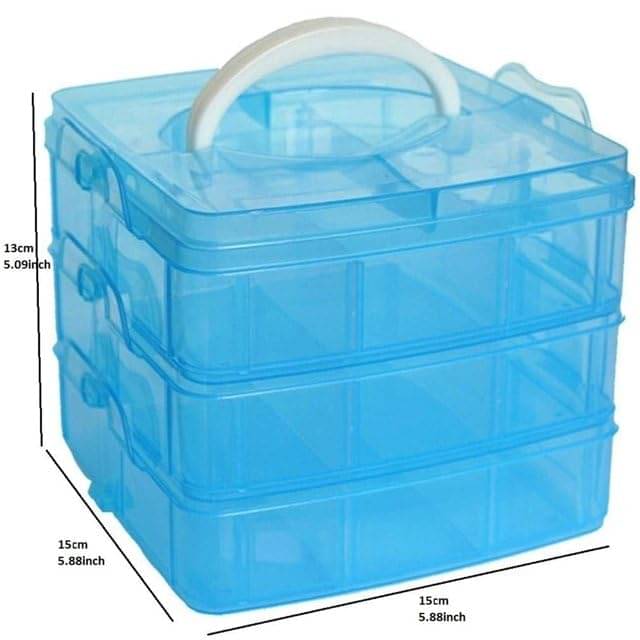     			Stysol Multi Purpose 6 Grid , 12 Grid , 18 Grid Combo Multi Purpose Jewellery Organizer For All Used For Small Items