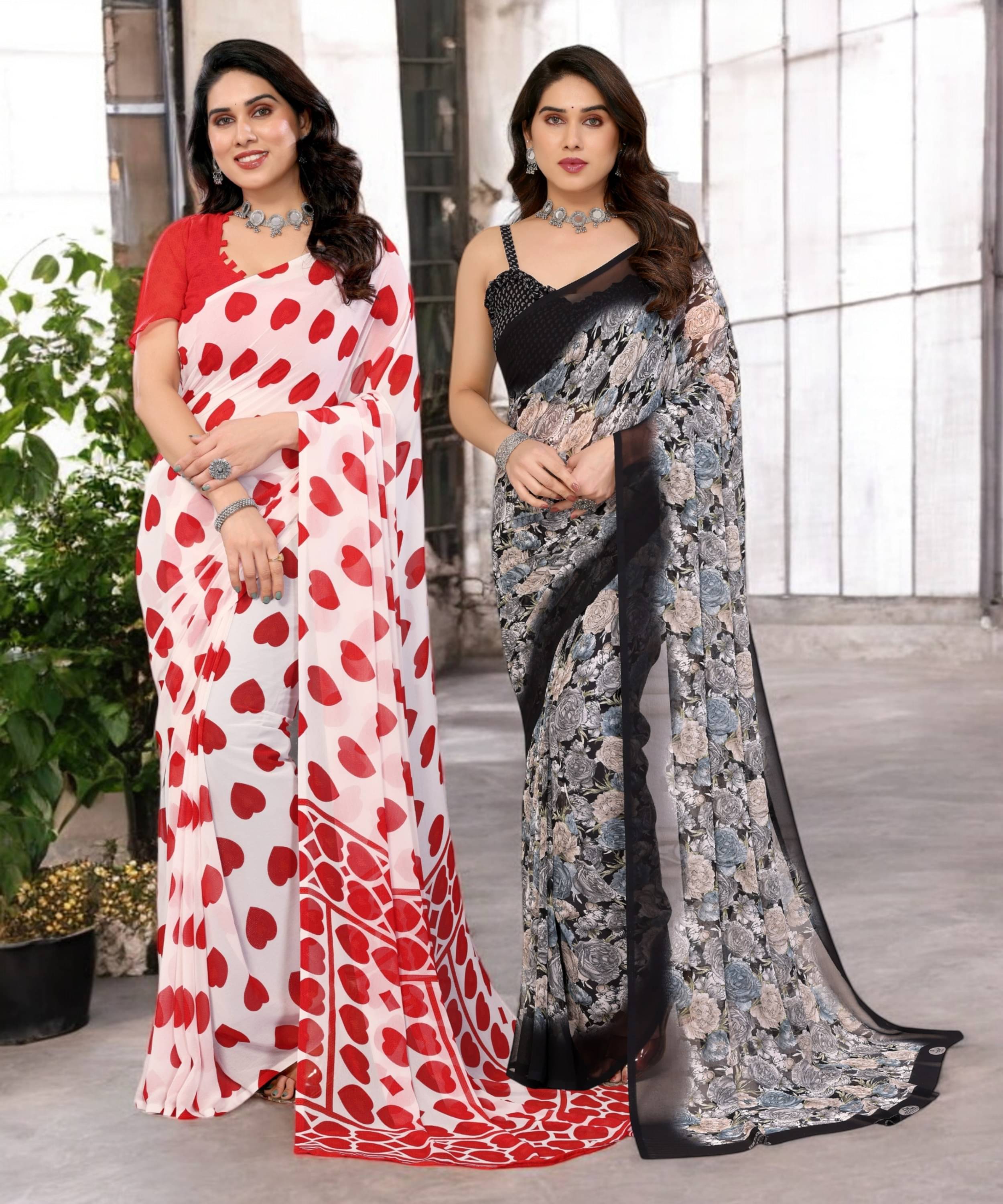TTH Georgette Printed Saree Without Blouse Piece ( Multicolor 10 ) TTH Georgette Printed Saree Without Blouse Piece ( Multicolor 10 )