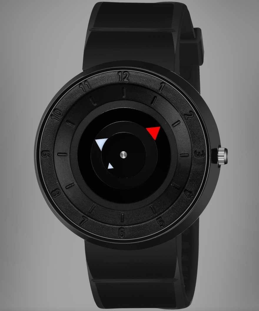    			chronorex Black Silicon Analog Men's Watch