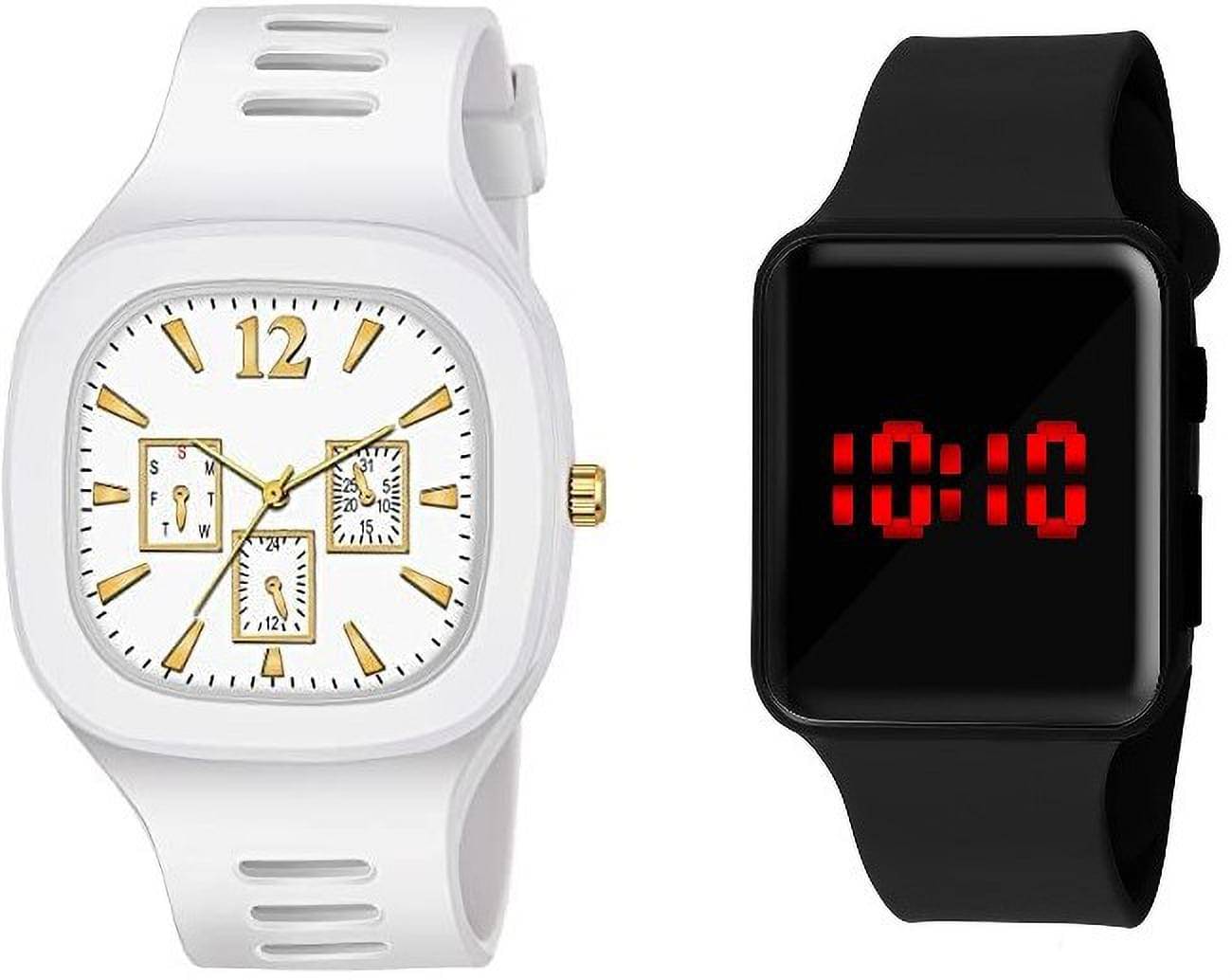     			chronorex Black Silicon Analog Men's Watch