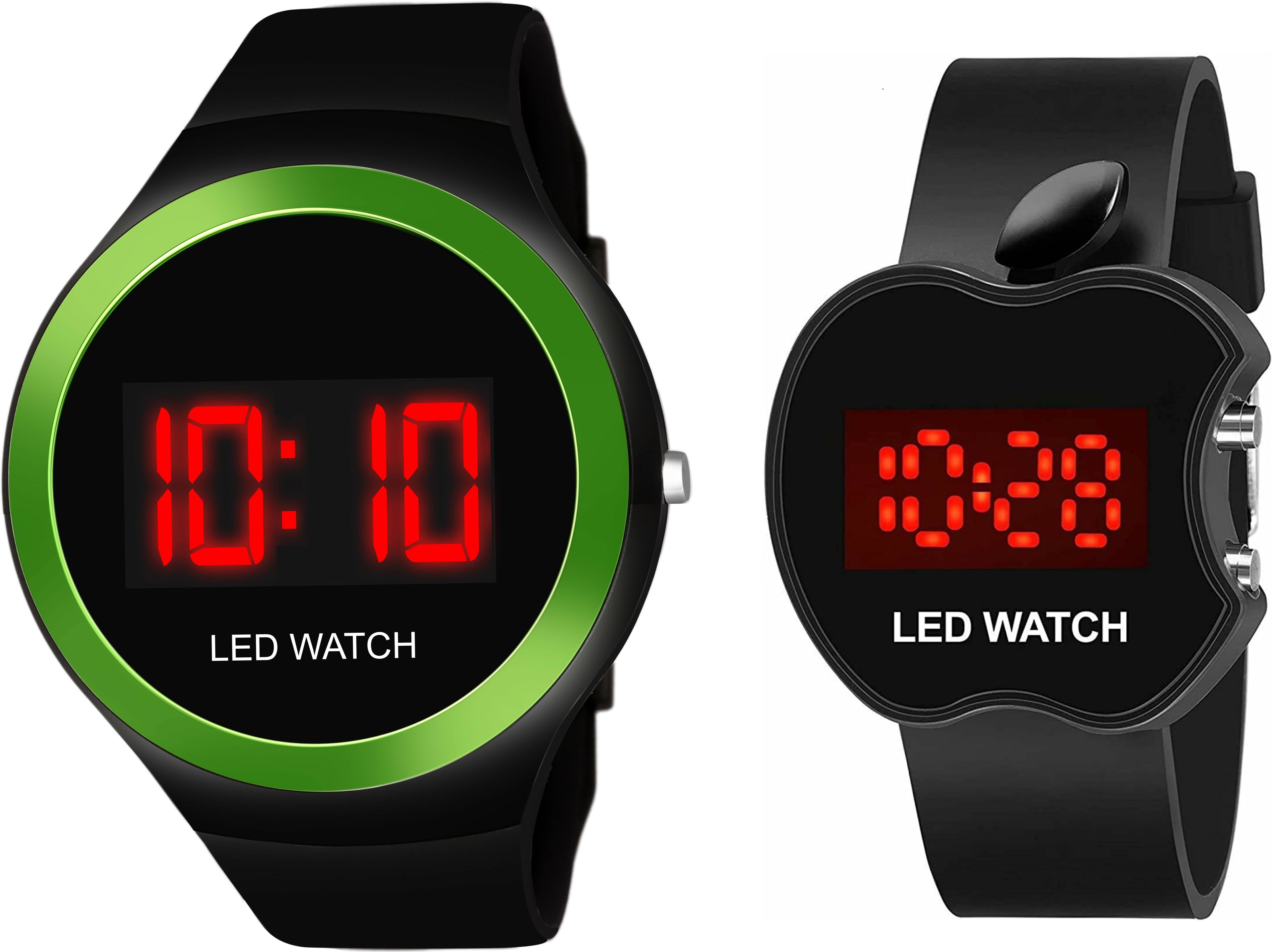     			chronorex Black Silicon Digital Men's Watch