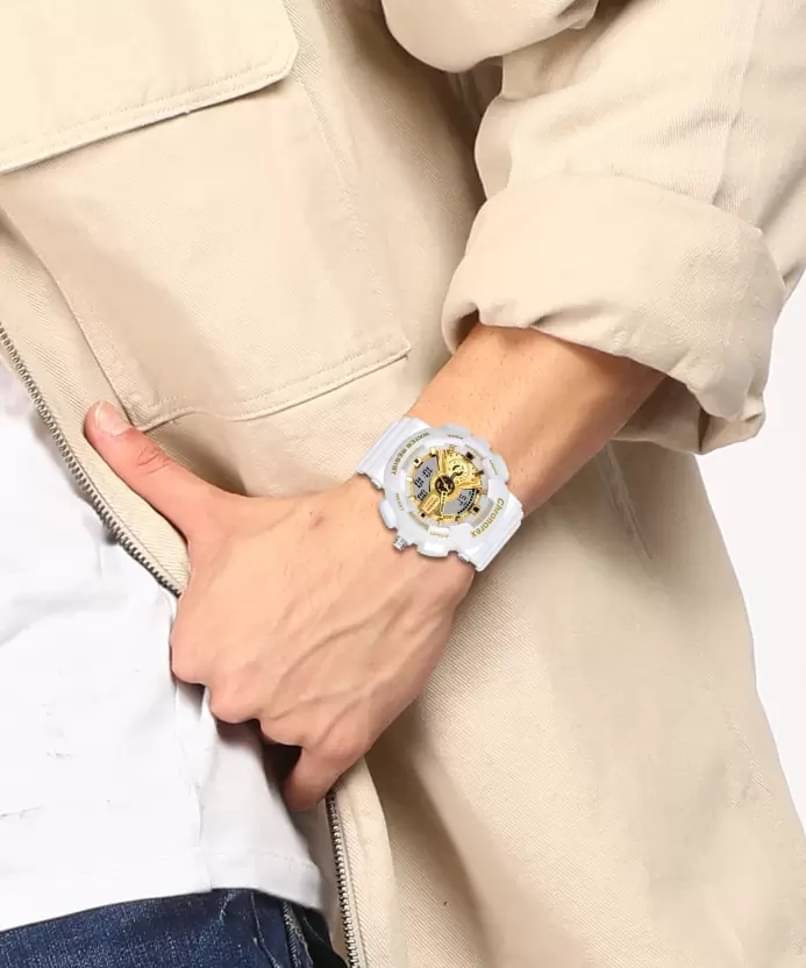     			chronorex White Silicon Analog-Digital Men's Watch
