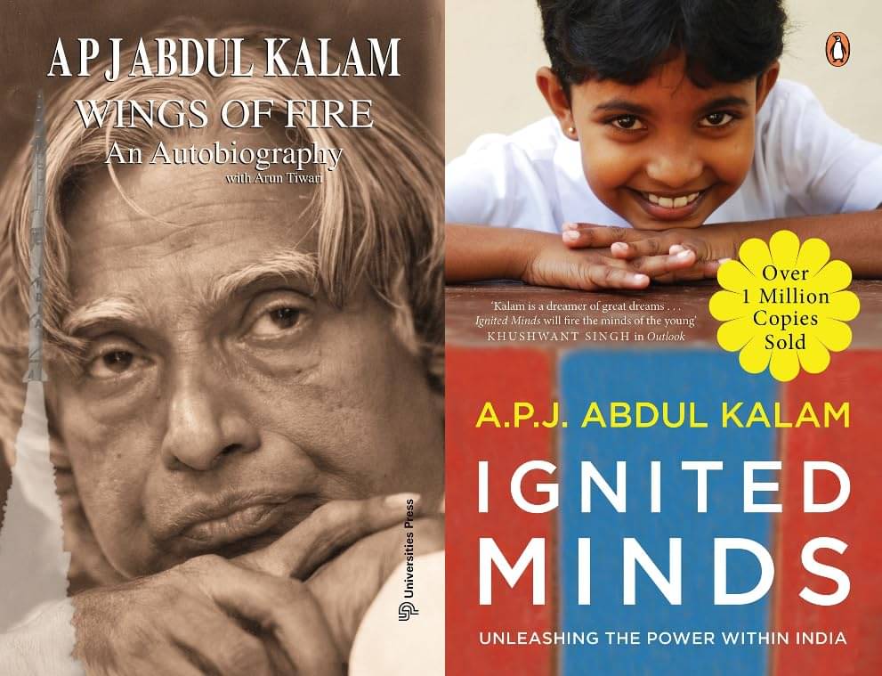     			A P J Abdul Kalam Wings of Fire : An Autobiography + A P J Abdul Kalam Ignited Minds (Combo) Set of 2 Books Product Paperback  – 2 August 2023