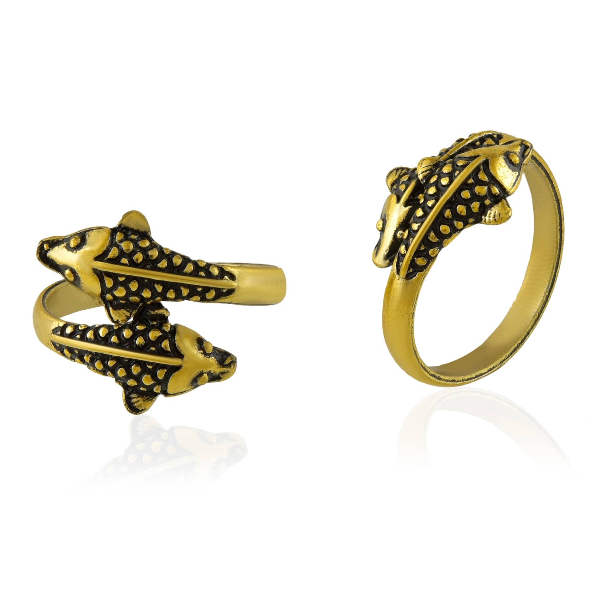 ADMIER Gold Toe Rings ( Pack of 2 ) ADMIER Gold Toe Rings ( Pack of 2 )