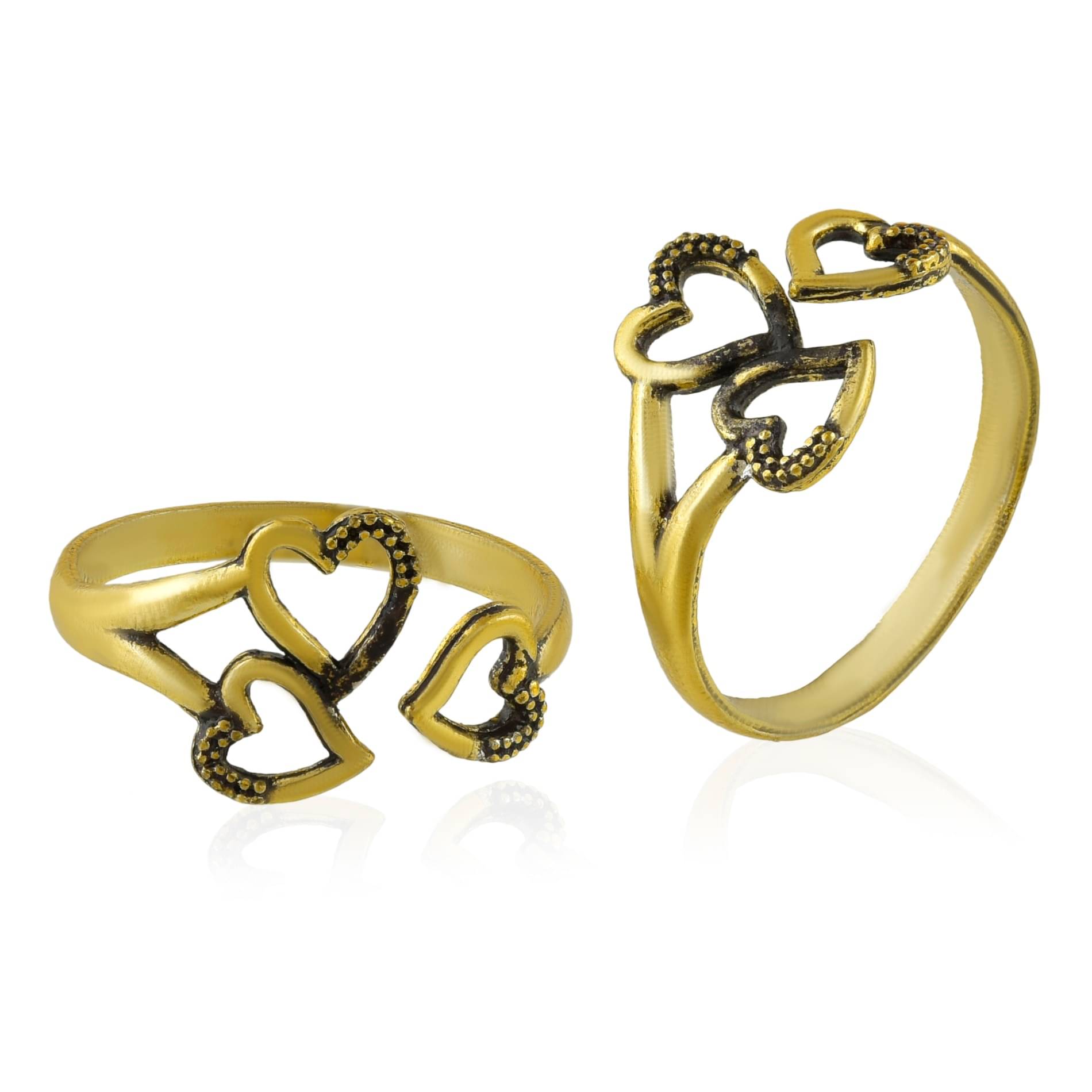 ADMIER Gold Toe Rings ( Pack of 2 ) ADMIER Gold Toe Rings ( Pack of 2 )