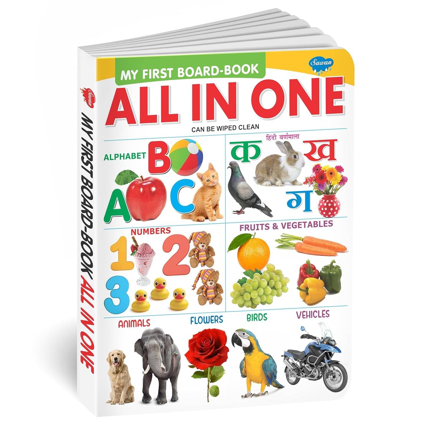     			All in one for Pre-nursery to Primary Kids (My Favourite Big Plastic Board Book) (English, Hardcover, Swastik Publication) [Board book] Board book – 1 January 2025