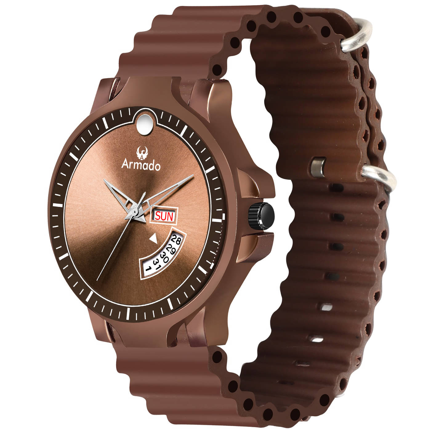     			Armado Light Grey Silicon Analog Men's Watch