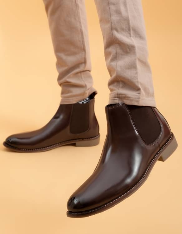     			Big Fox Brown Men's Casual Boots