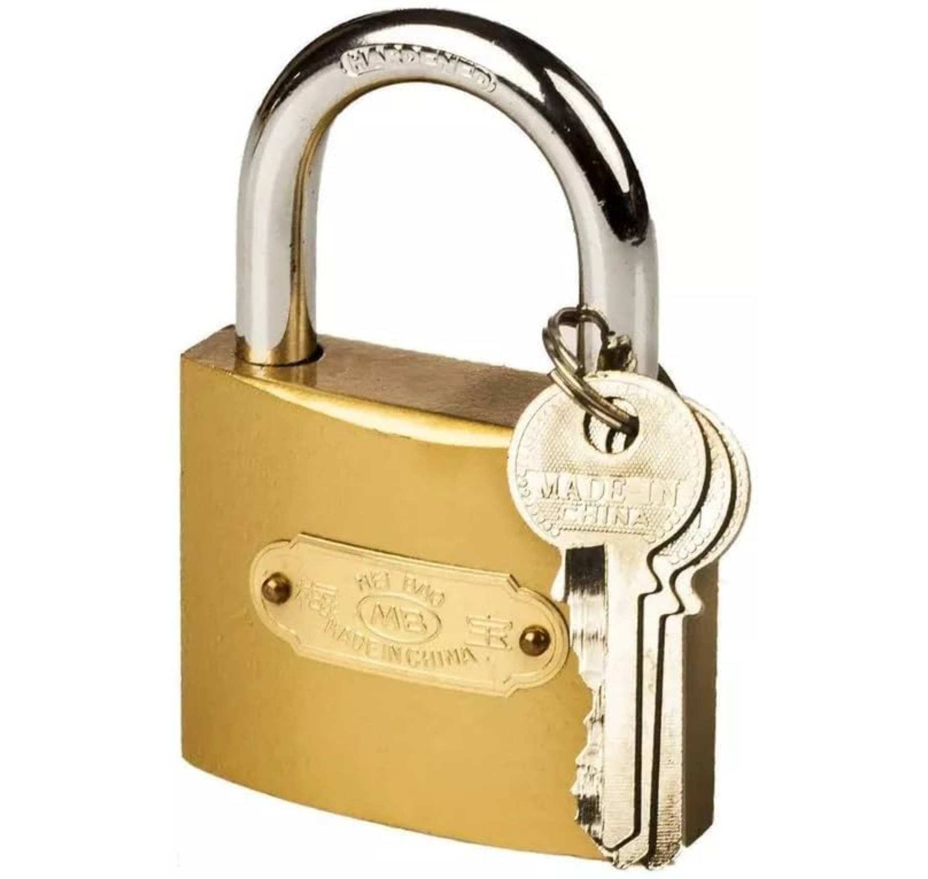 Brass Polished Weatherproof Security Padlock/Keyed Lock/Door Lock with 3 Keys for Tool Box/Shutters/Gate/Shop/Office/Main Door||75 MM Brass Polished Weatherproof Security Padlock/Keyed Lock/Door Lock with 3 Keys for Tool Box/Shutters/Gate/Shop/Office/Main Door||75 MM