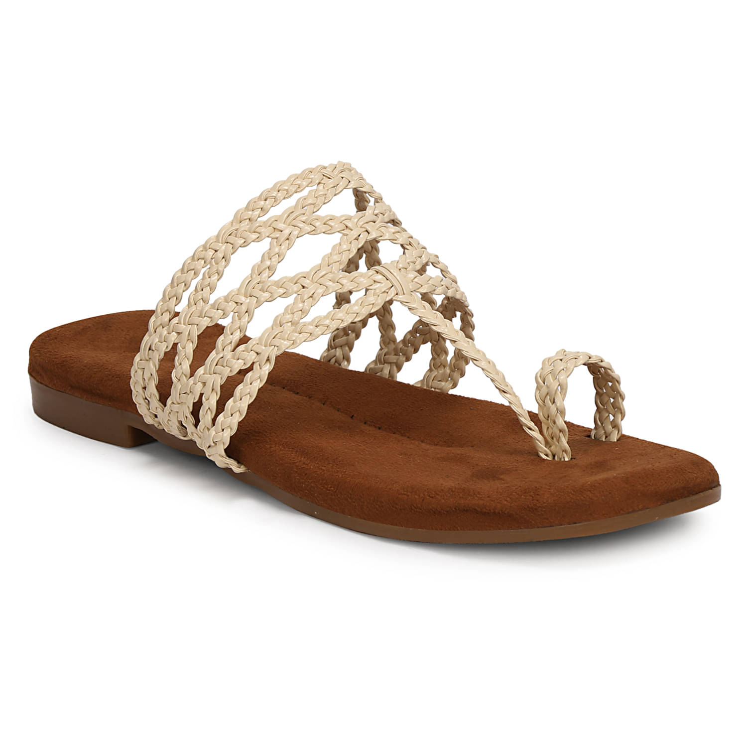     			Commander Shoes Cream Women's Flats