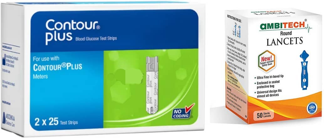 Contour Plus 100 Strips 50 Test Strips