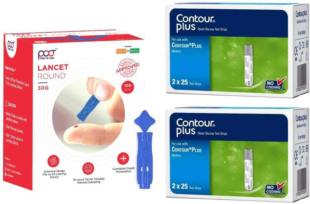 Contour Plus Strips 50+100 Lancet 100 Test Strips Contour Plus Strips 50+100 Lancet 100 Test Strips