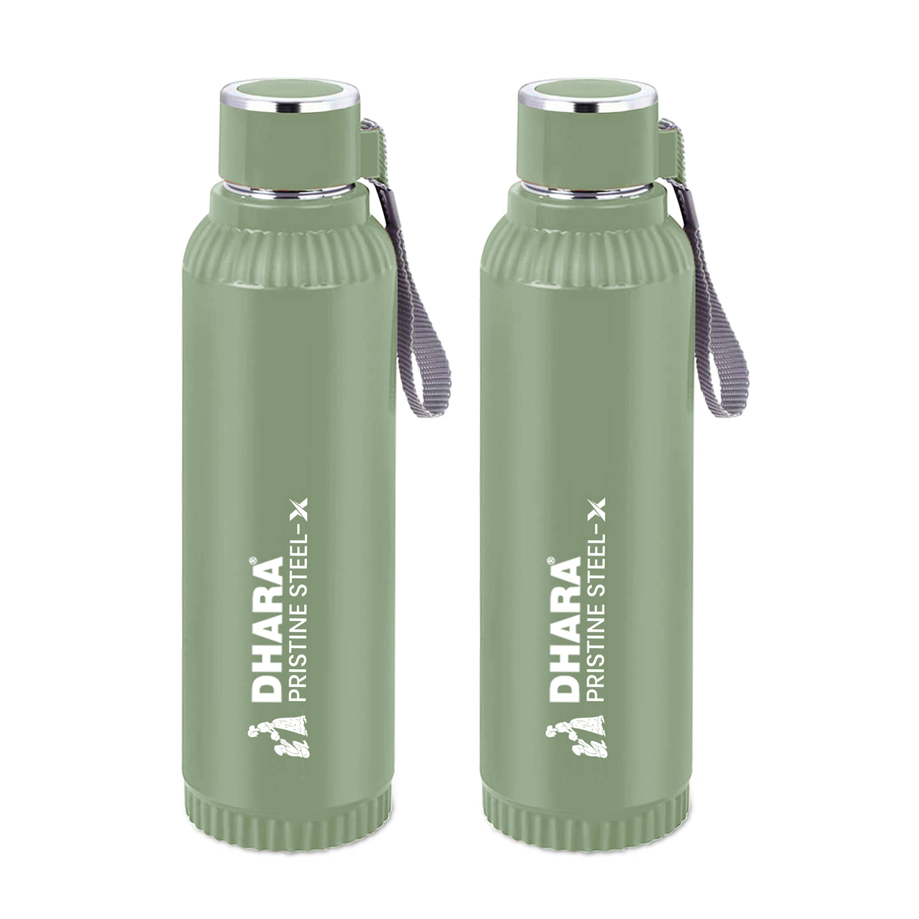 Dhara Stainless Steel Quench Inner steel Dark green Bottle Set Of 2 Dark Green Stainless Steel Water Bottle 700 mL ( Set of 2 ) Dhara Stainless Steel Quench Inner steel Dark green Bottle Set Of 2 Dark Green Stainless Steel Water Bottle 700 mL ( Set of 2 )