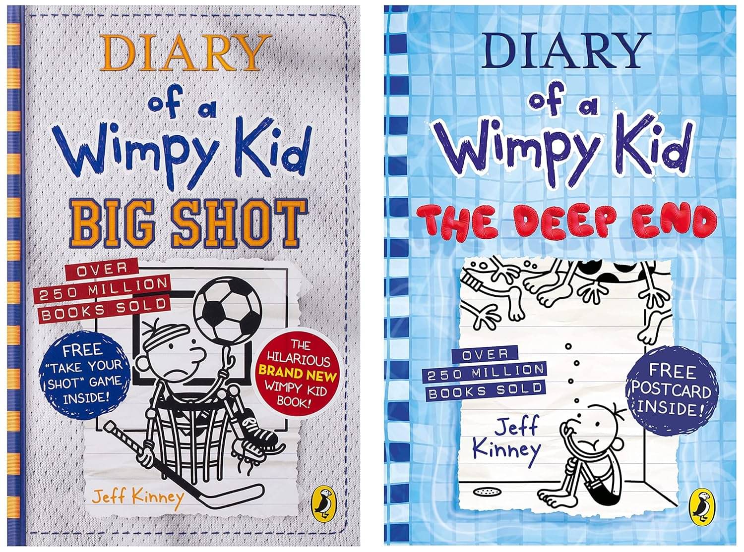     			Diary of a Wimpy Kid: Big Shot (Book 16)+Diary of a Wimpy Kid: The Deep End (Book 15) Paperback