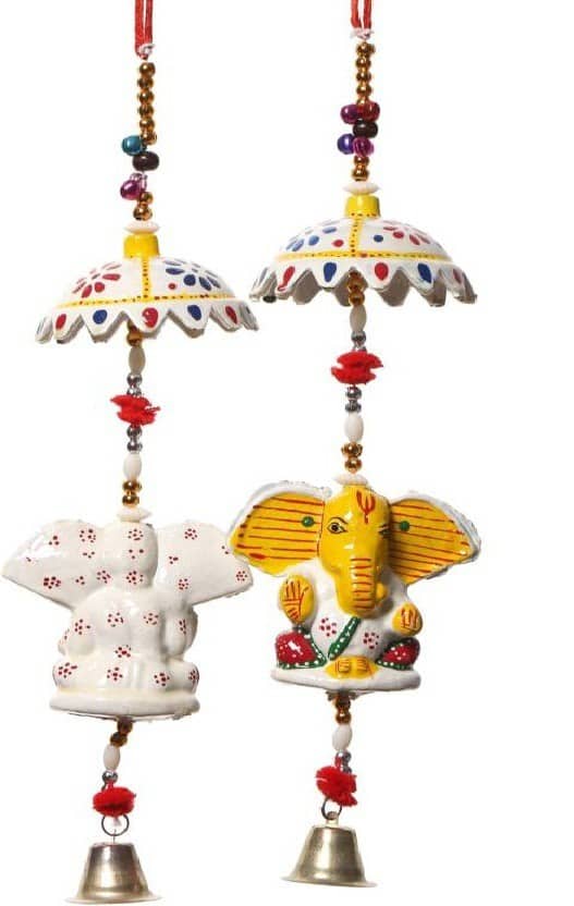 FASHION BIZZ Traditional Bandarwal Toran 1 ft Multi ( Pack of 2 )