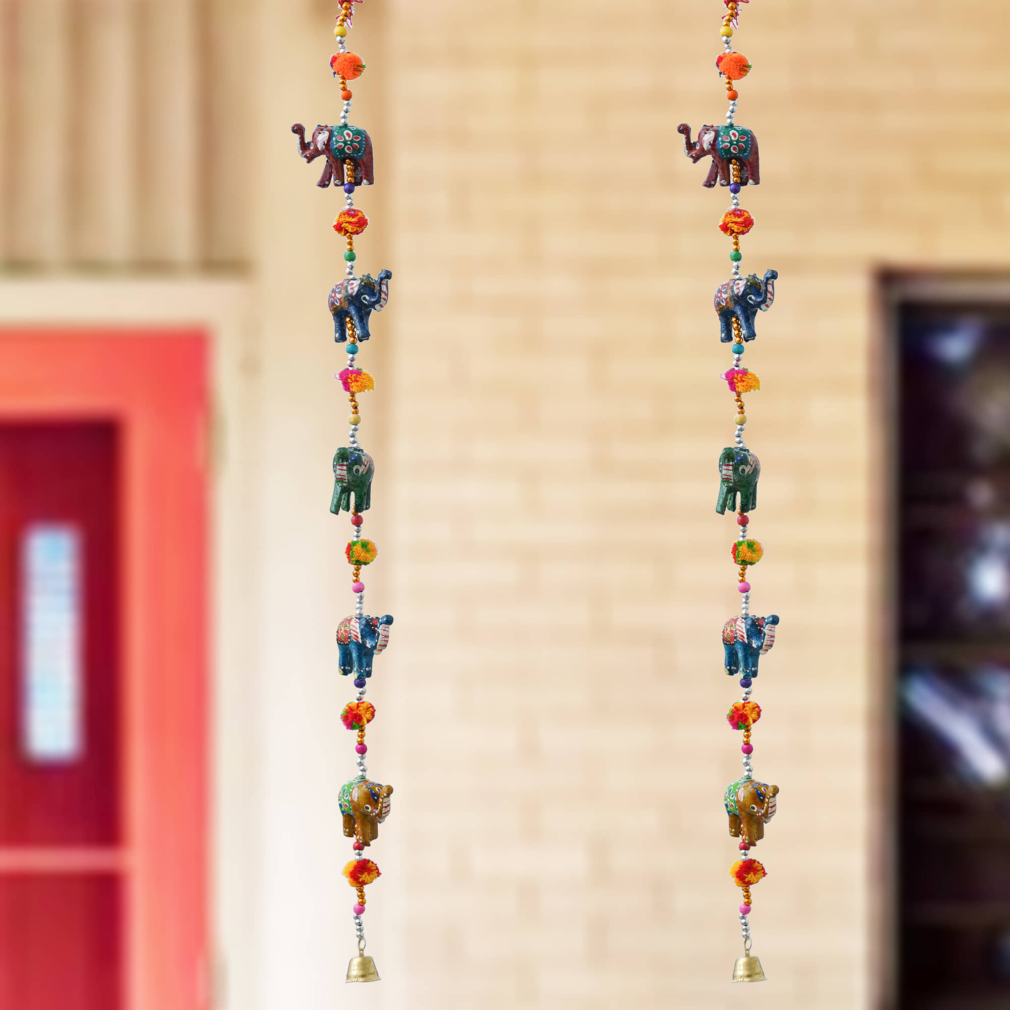 FASHION BIZZ Traditional Door Hanging 3 ft Multi ( Pack of 1 )