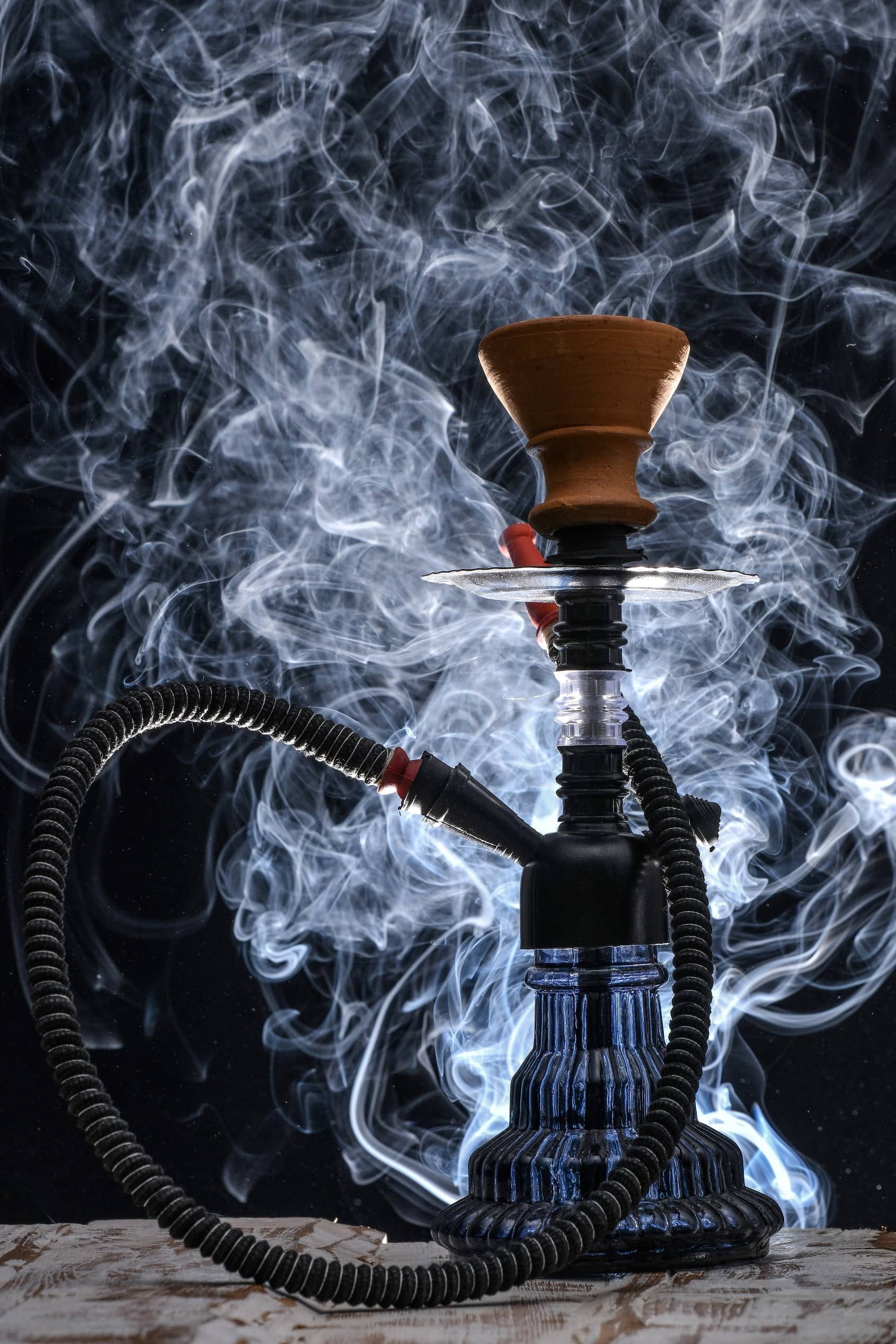 Fashion Bizz Black Color 9 inch Glass Hookah