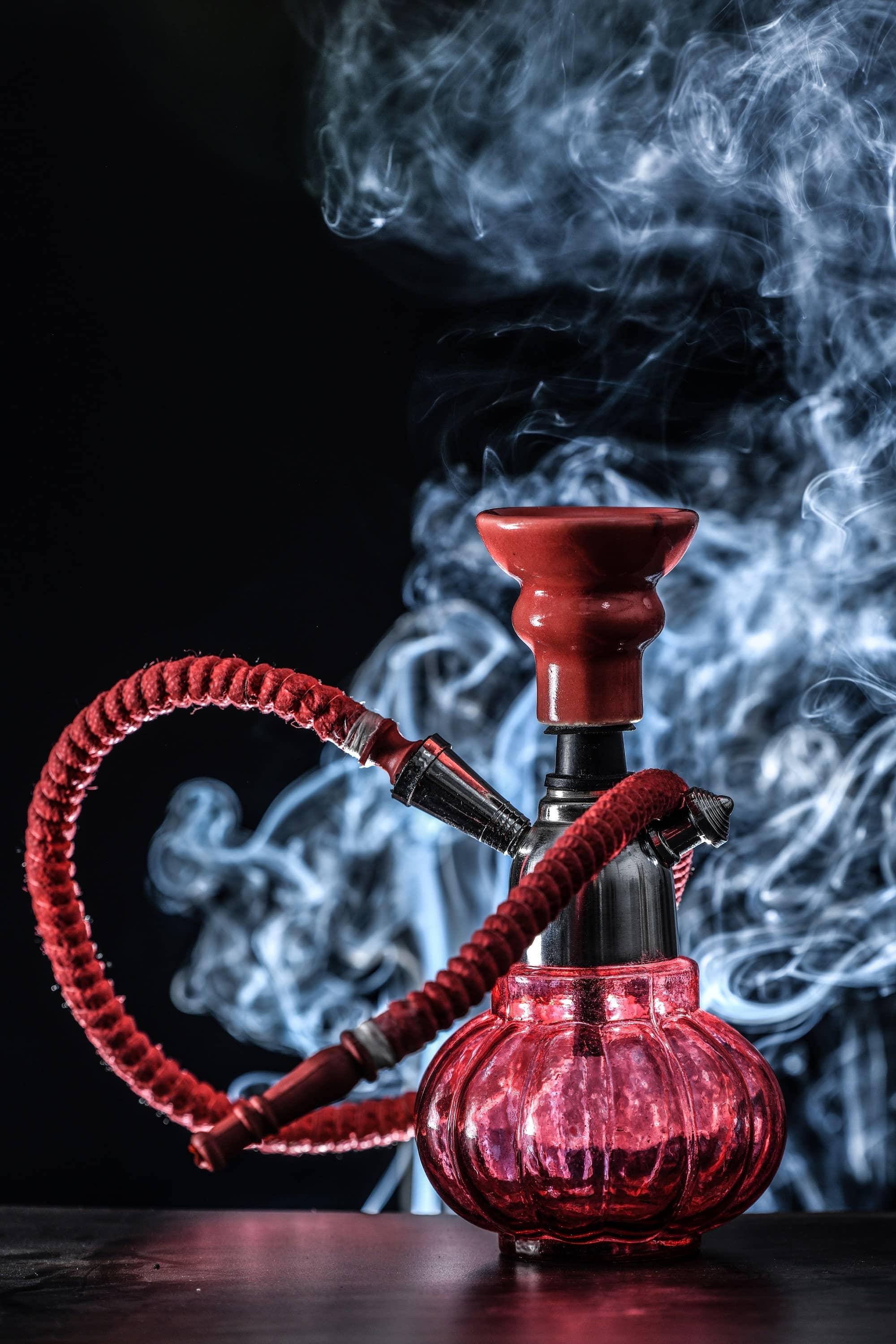 Fashion Bizz Red Color 9 inch Glass Hookah