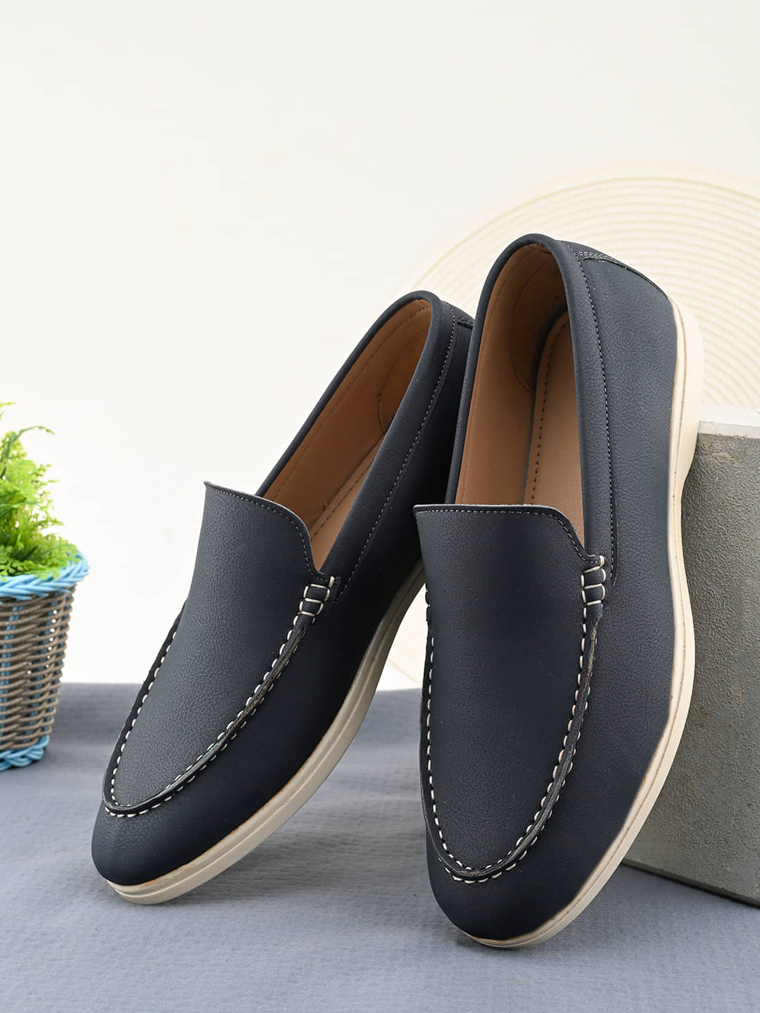 Fashion Victim Blue Men's Slip on - Formal Shoes | Buy online on ZillyBuy