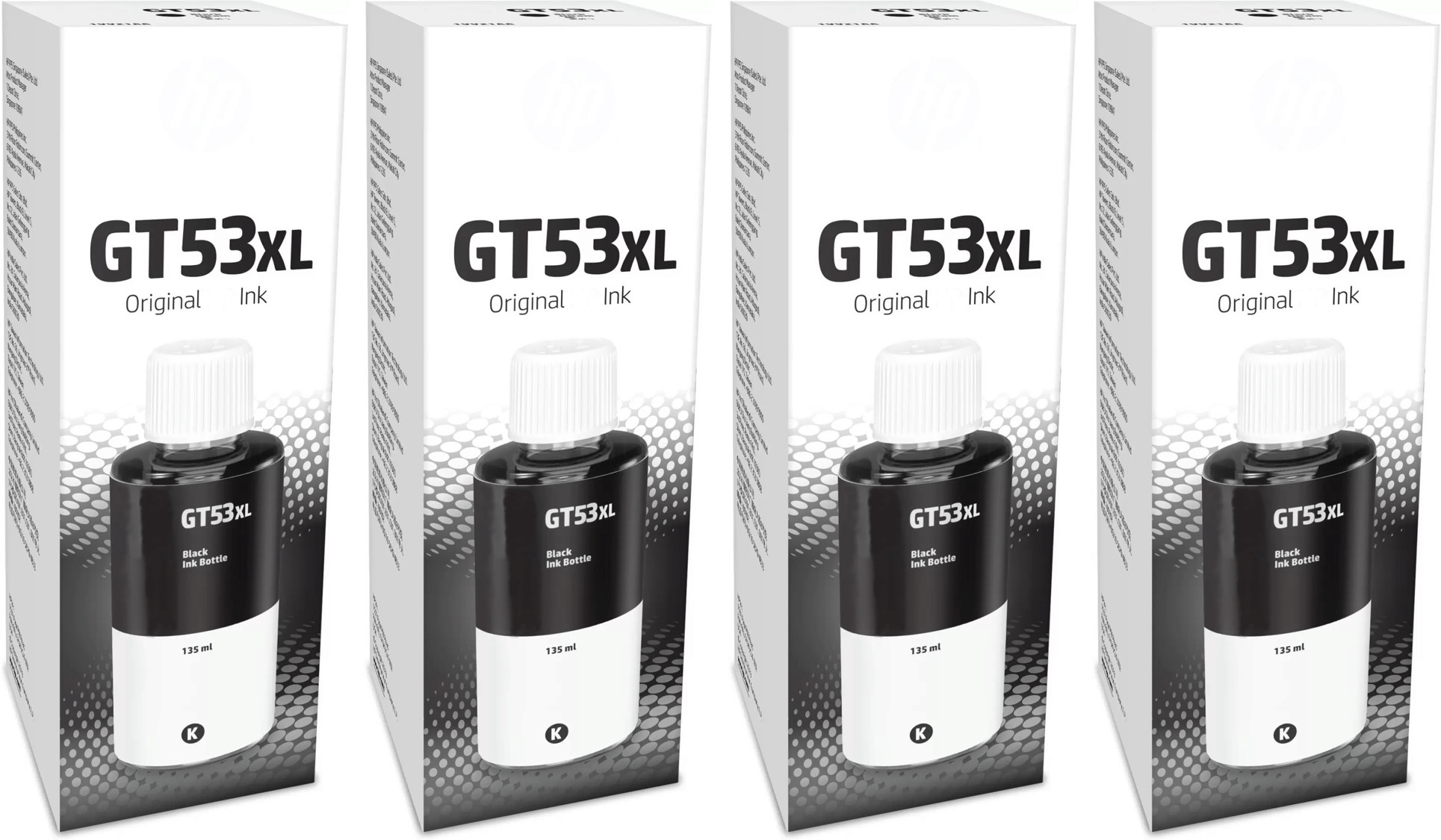     			KALAR For GT53XL Black Ink ( 135 ml ) Pack of 4 For Ink Tank 115/116/310 Printer, 315/319/410/415/416/419/457 & 5810/5820/5821 Printers