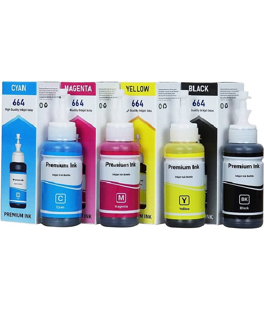 KALAR T664 Ink For L550 Multicolor Pack of 4 Cartridge for T664 Refill Ink for E_pson L130 L360 L380 L361 L310 L350 L355 L405