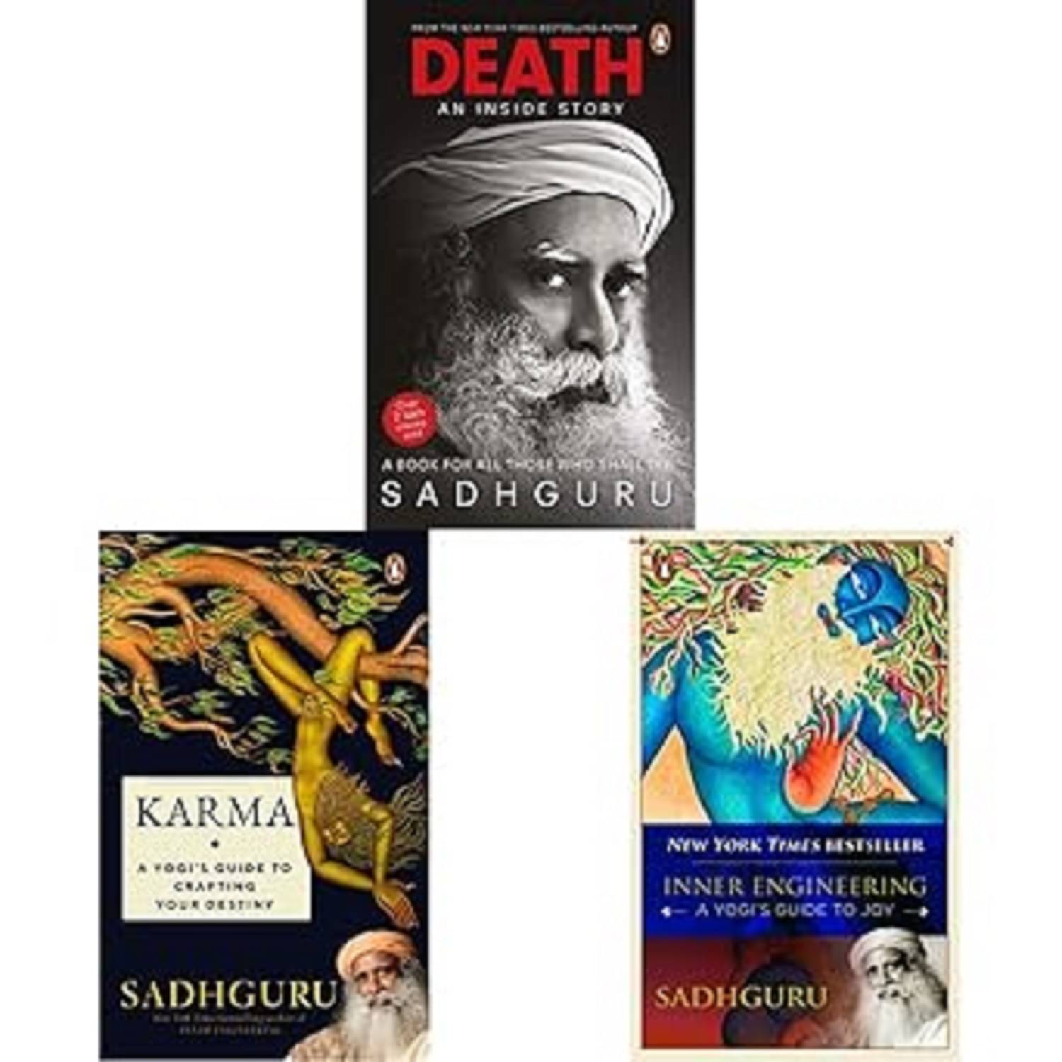 Karma + Death + Inner Enginnering (Set of 3 Books) Karma + Death + Inner Enginnering (Set of 3 Books)