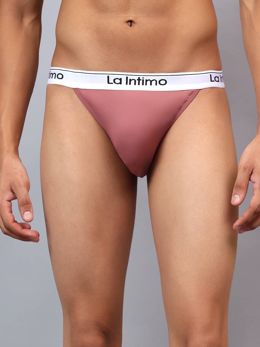 La Intimo Pack of 1 Nylon Thongs For Men's ( Mauve ) La Intimo Pack of 1 Nylon Thongs For Men's ( Mauve )