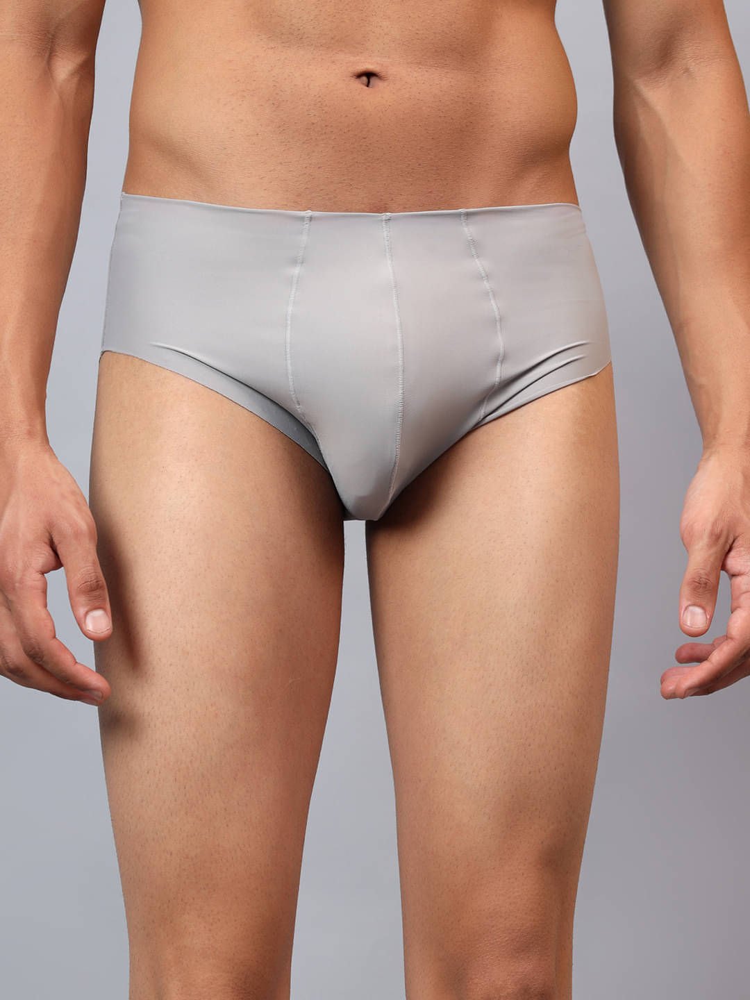     			La Intimo Pack of 1 Nylon Briefs For Men's ( Grey )