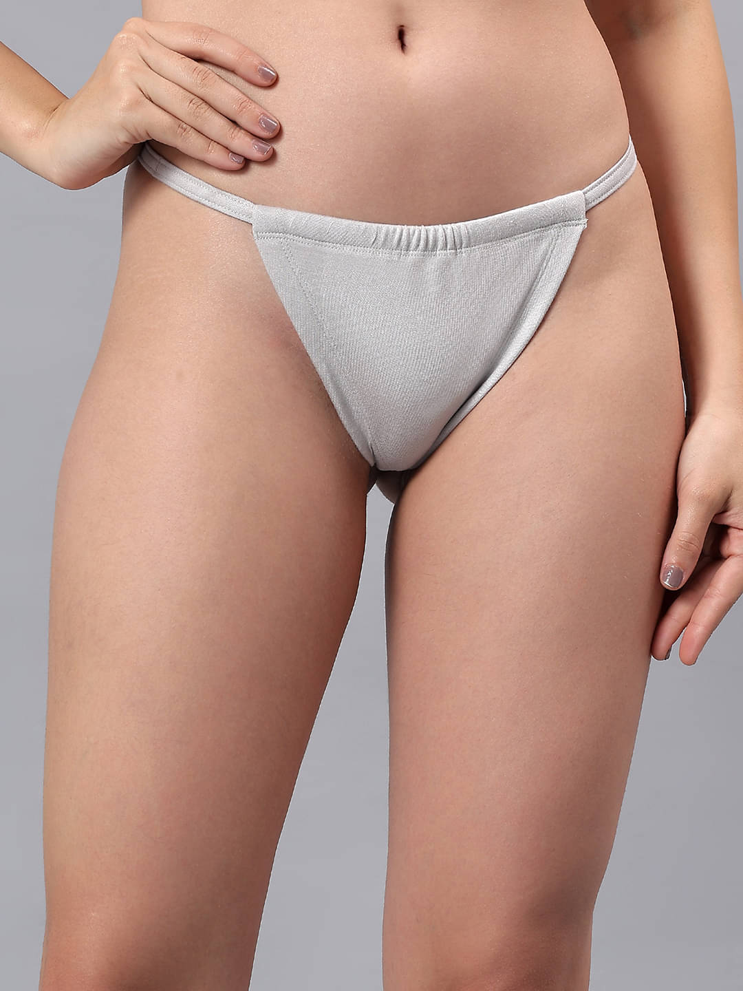     			La Intimo Pack of 1 Modal G-Strings For Women ( Grey )