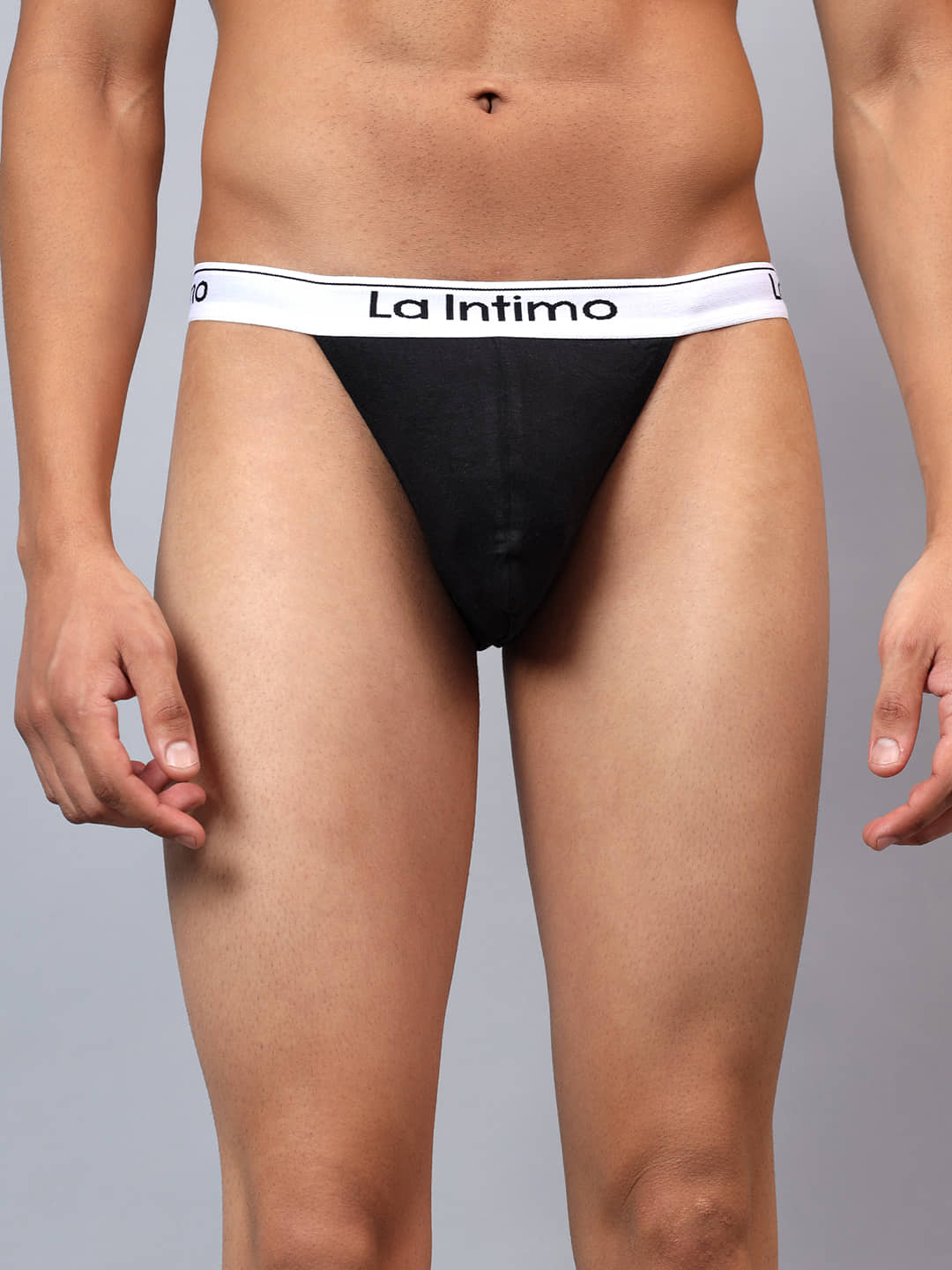 La Intimo Pack of 1 Modal Briefs For Men's ( Black )