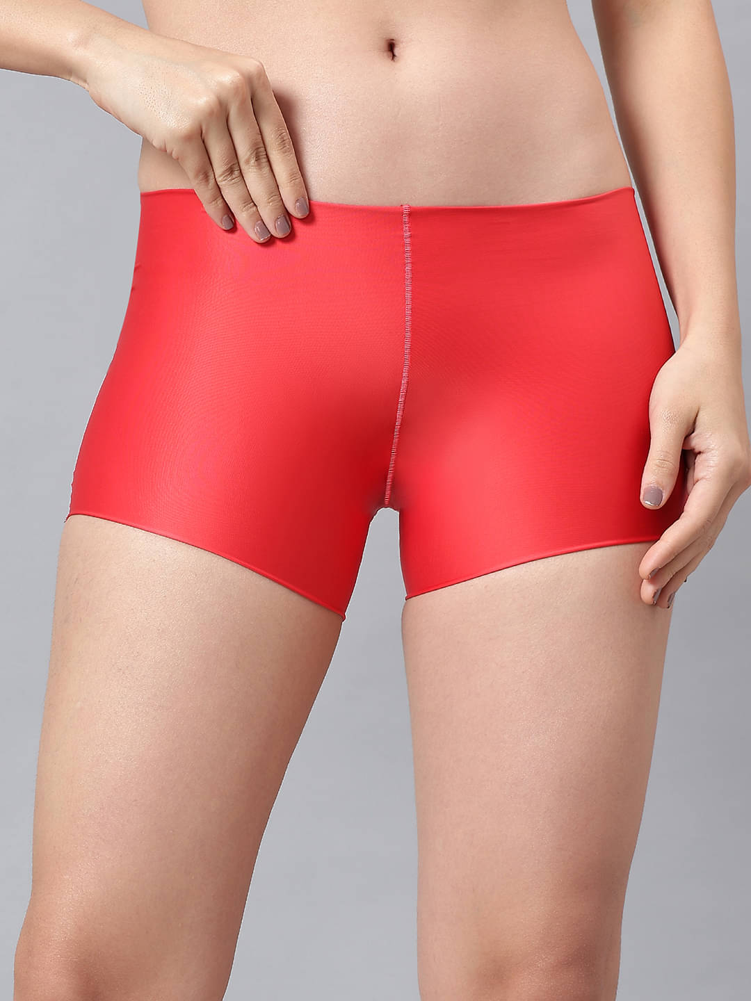 La Intimo Pack of 1 Nylon Boy Shorts For Women ( Red ) La Intimo Pack of 1 Nylon Boy Shorts For Women ( Red )
