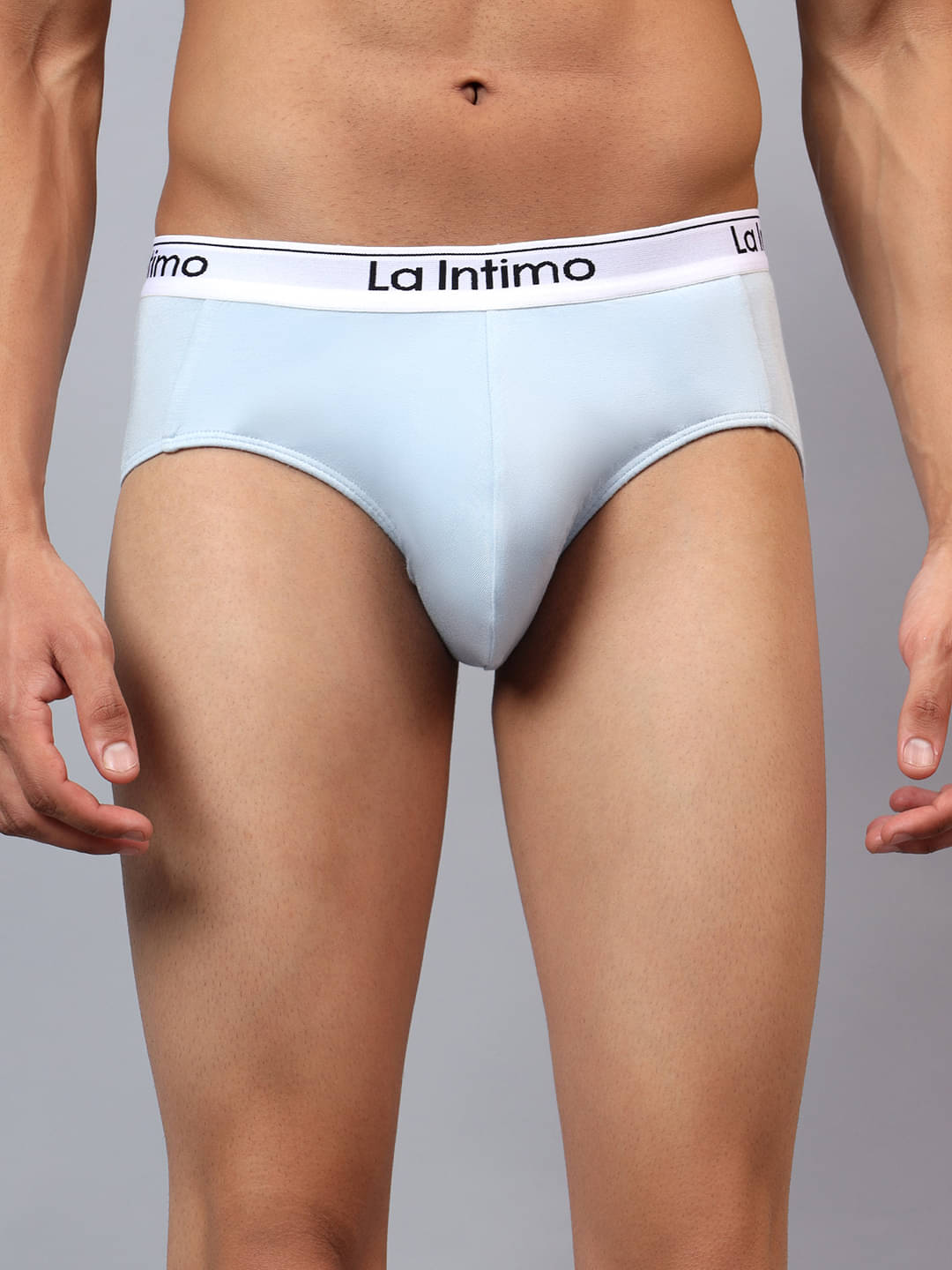     			La Intimo Pack of 1 Modal Briefs For Men's ( Light Blue )